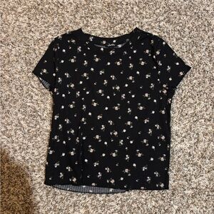 Justify Black Floral Tee